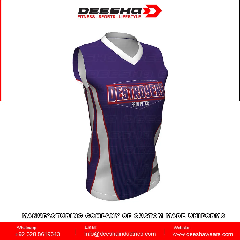 Custom Adult Softball Jerseys 100%polyester Softball Shirt Sublimation Own Team Design Softball Top quality