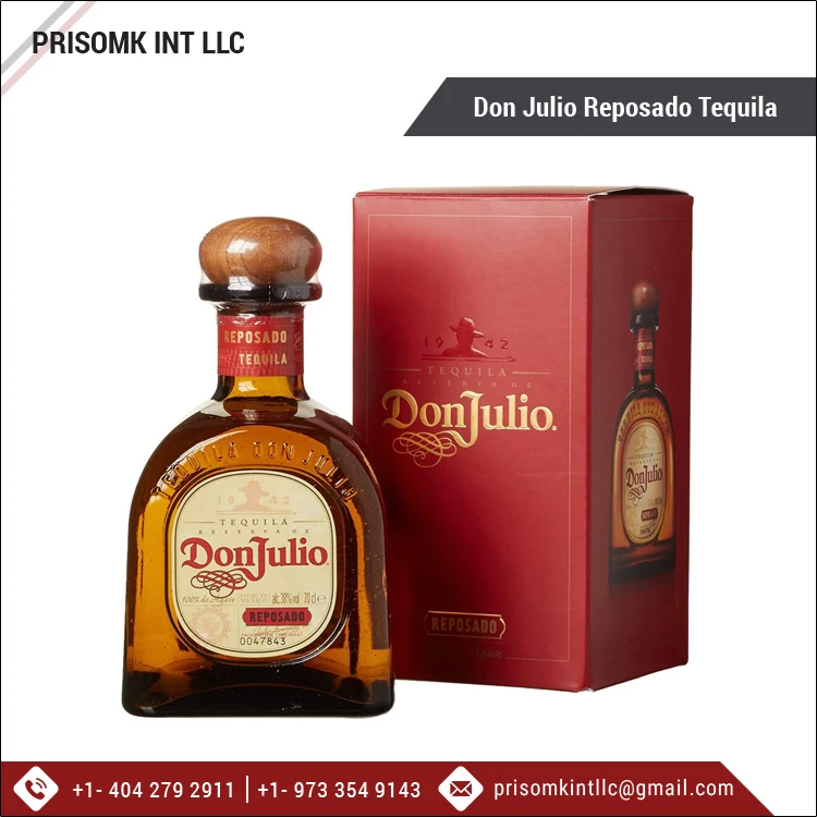 Hot Selling Best Quality Agave Flavored Wholesale Alcoholic Beverage Don Julio Reposado Tequila 750ml Supplier