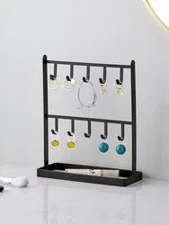 Hanging Earrings Display Stand Jewelry Rack Holder Metal Gold Earring Display Stand for Home and jewelry Shop