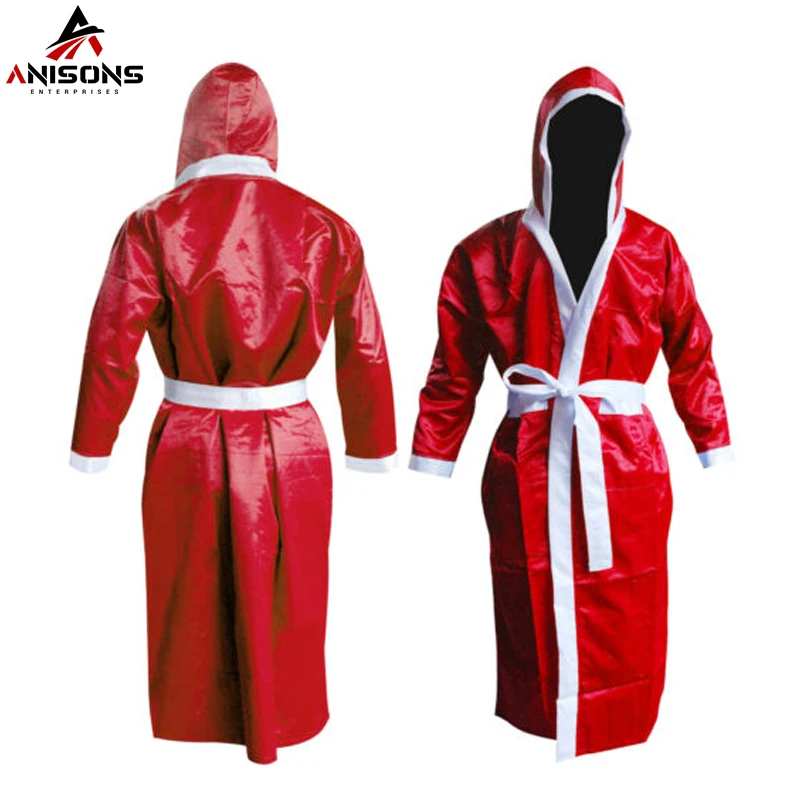 Новое поступление полноразмерный боксерский Халат с капюшоном для чемпионов мира дышащий халат 2021