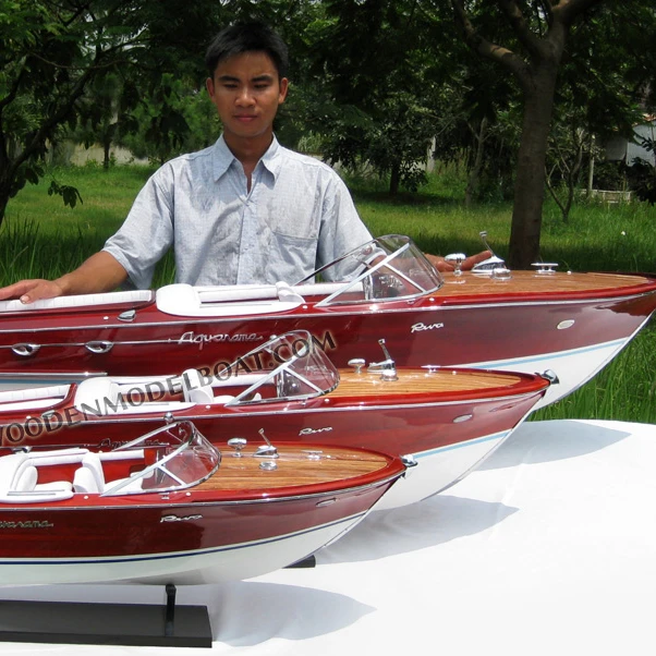 RIVA AQUARAMA SPECIAL X-LARGE WOODEN SPEED BOAT MODEL - CRAFT BOAT