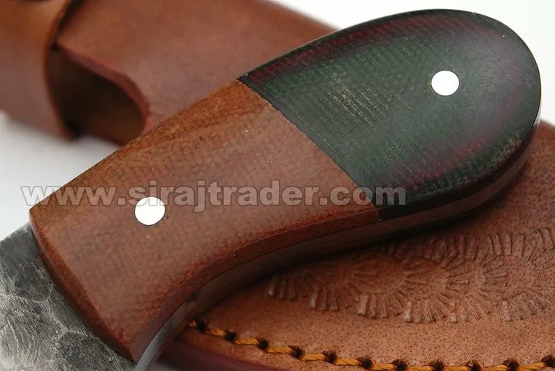 Ручной работы из углеродистой стали материал ручки ножа цветной лист