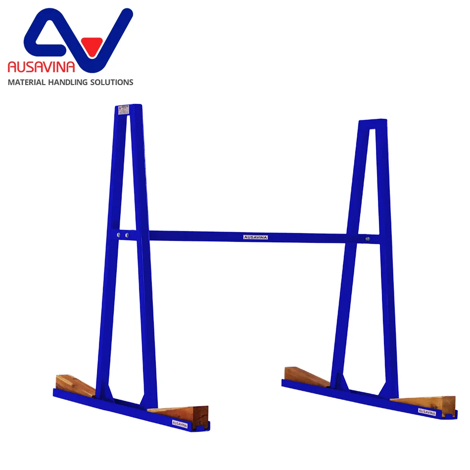 Ausavina Dark Blue Heavy Duty Truck A-Frame Warehouse equipment compact and portable space-saving A-frame storage rack TAF06