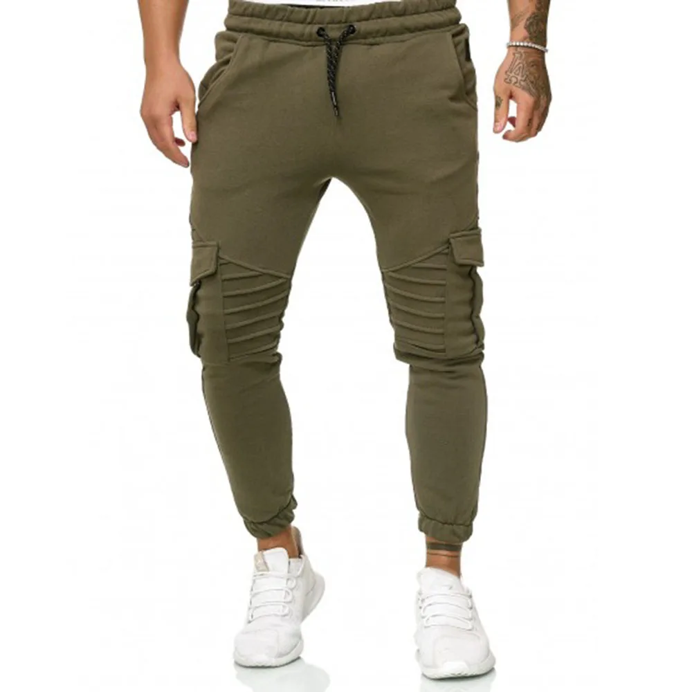 New Design Fashion Cargo Pants Men High Quality Custom Logo Streetwear Style Overall Trousers 2024 Spring Summer Purple Casual