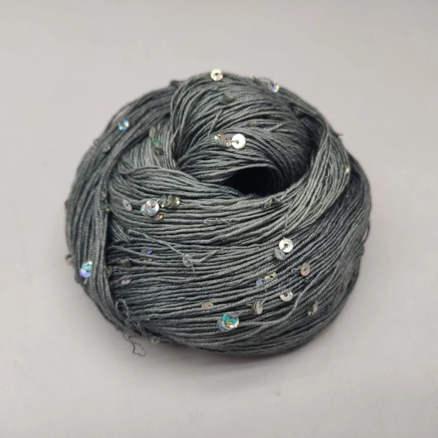 Последовательность нити из бисера шелковой пряжи кольцо вышивка нарядное шелковое платье с блестками крученая шелковая пряжа шелковицы последовательностью