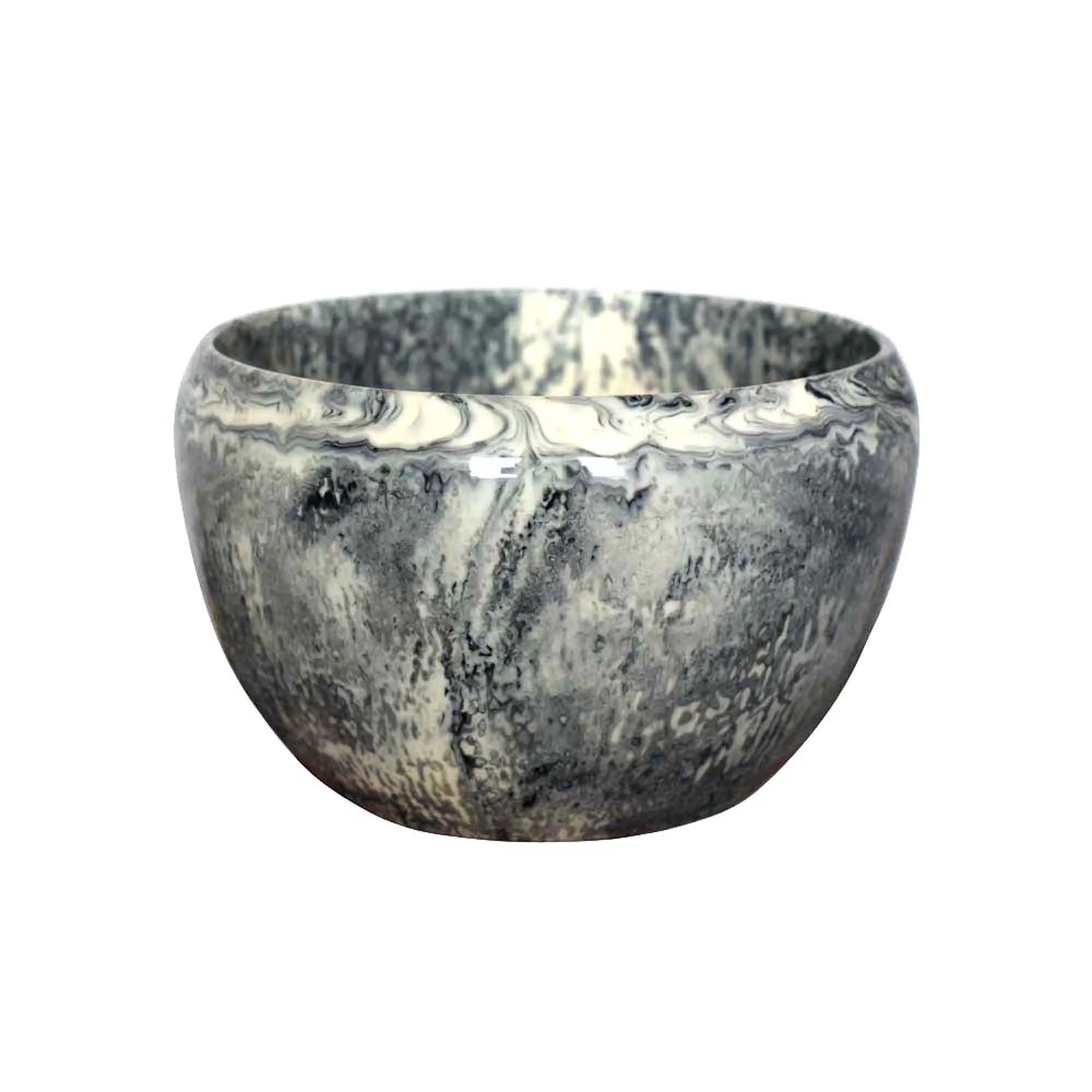 Handmade Small round Resin Serving Dish-Breakfast Cereal Dessert Fruit Salad Bowl for Snacks and Dinnerware Mixed Bowls