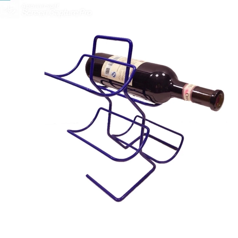 Creativity Metal Wine Rack Tabletop Countertop Wine Bottle Holder