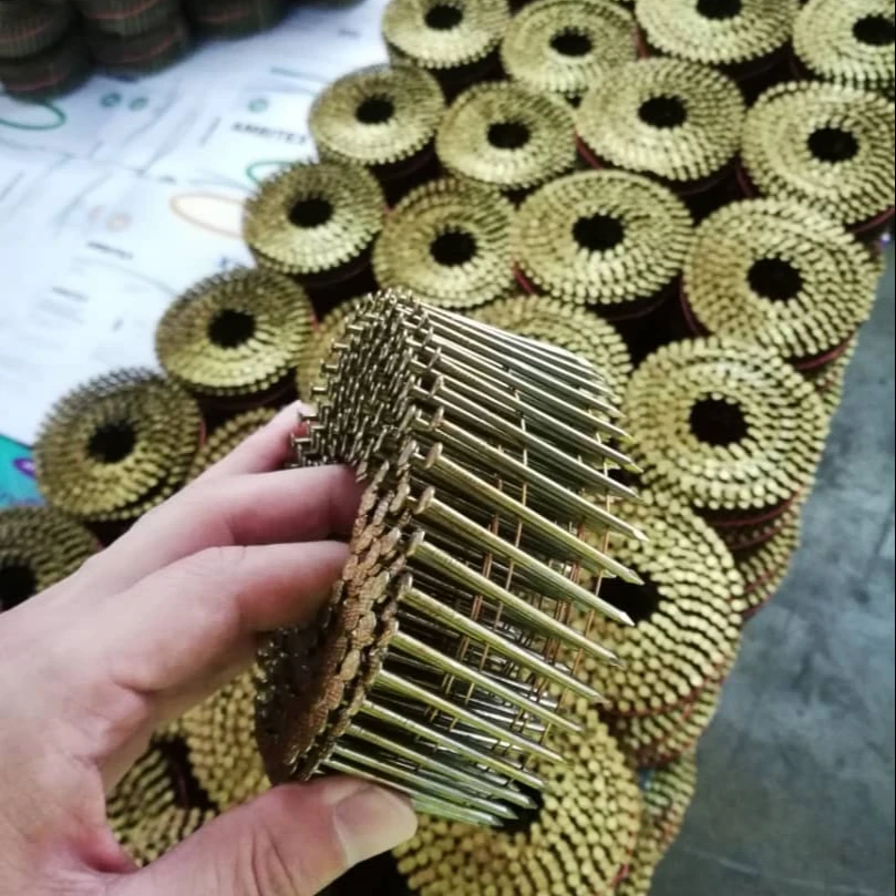 ISO Standard Wire Collated Welded Coil Nail Screw Shank for Wooden Pallet Making