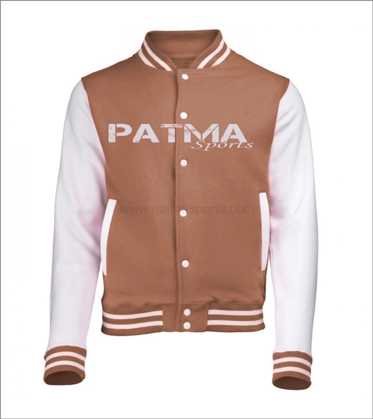 Trend New Design Custom Logo Wool Chenille Embroidery Baseball Letterman Jackets Men Vintage Blank Leather Sleeve Varsity Jacket