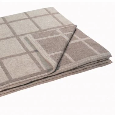 
 Top quality knitted wool throw blanket for sofa  