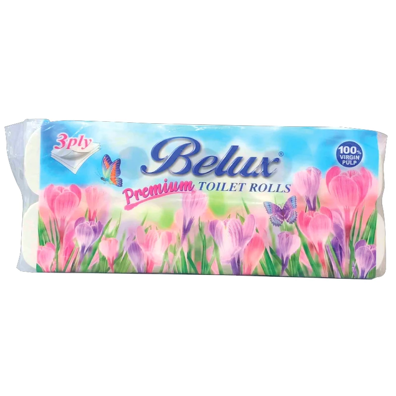 Wholesale Belux Toilet Tissue Roll 150 sheets (2 ply) Pulp / Recycle