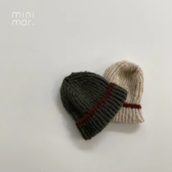 DE MARVI, детские зимние вязаные шерстяные шапки-бини для малышей, высококачественные модные шапки для девочек и мальчиков, оптовая продажа, Сделано в Корее