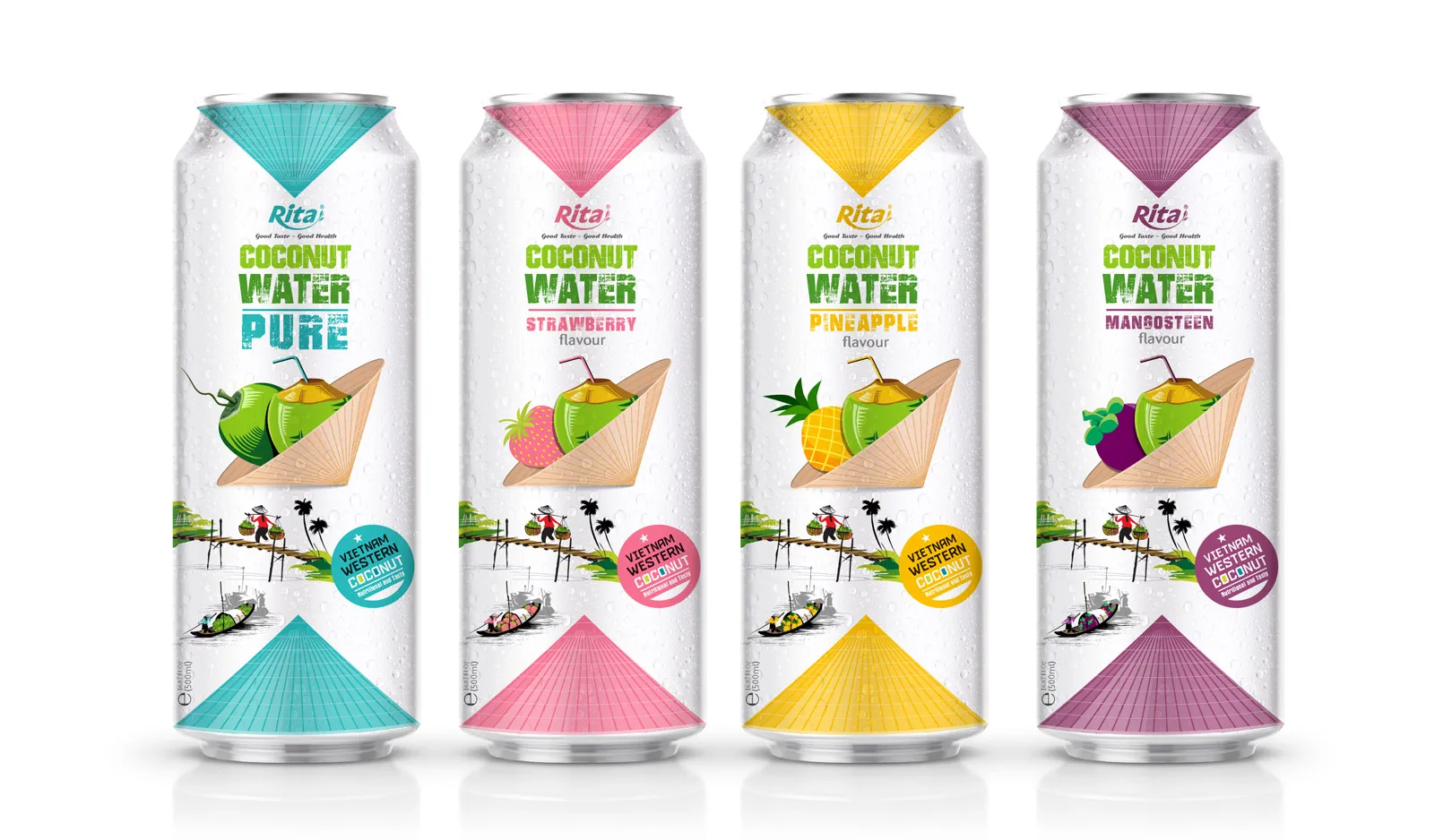 Продукты сделанные во Вьетнаме хорошая цена натуральная кокосовая вода полезный напиток 500 мл Alu быстрая доставка и качественное