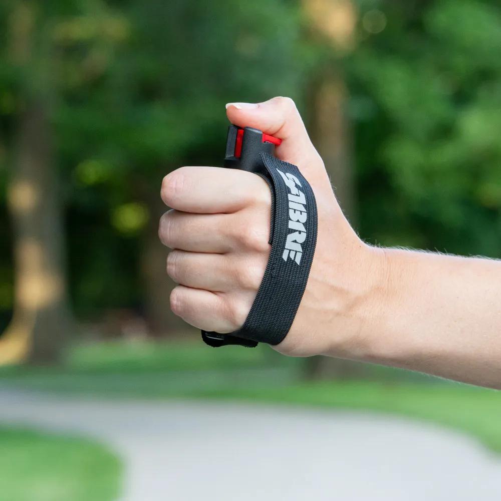 SABRE Runner Pepper Gel With Adjustable Hand Strap, 35 Bursts (5X the Competition), 12-Foot (4-Meter) Range Black