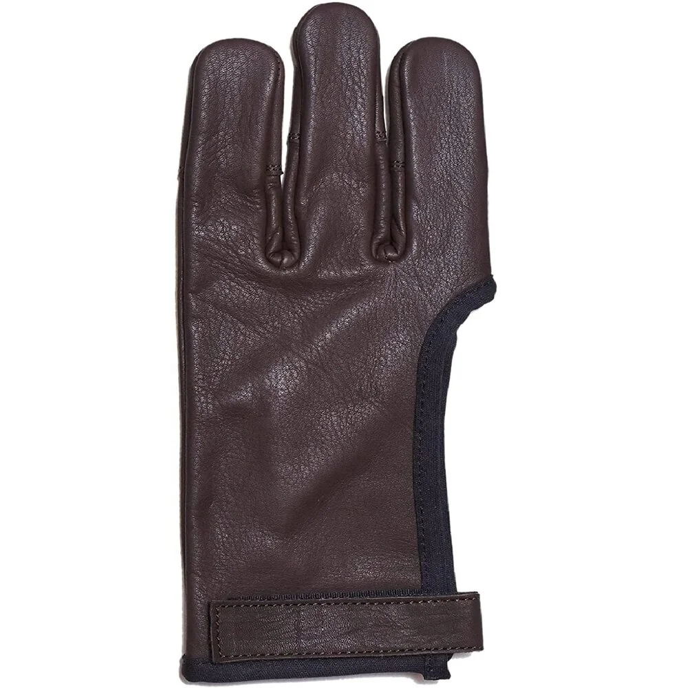 custom wholesale Archery Max archery 3 4 four finger leather protective shooting gloves for left and right hand archer