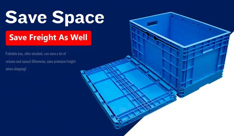 vented stackable collapsible plastic foldable vegetable storage crates