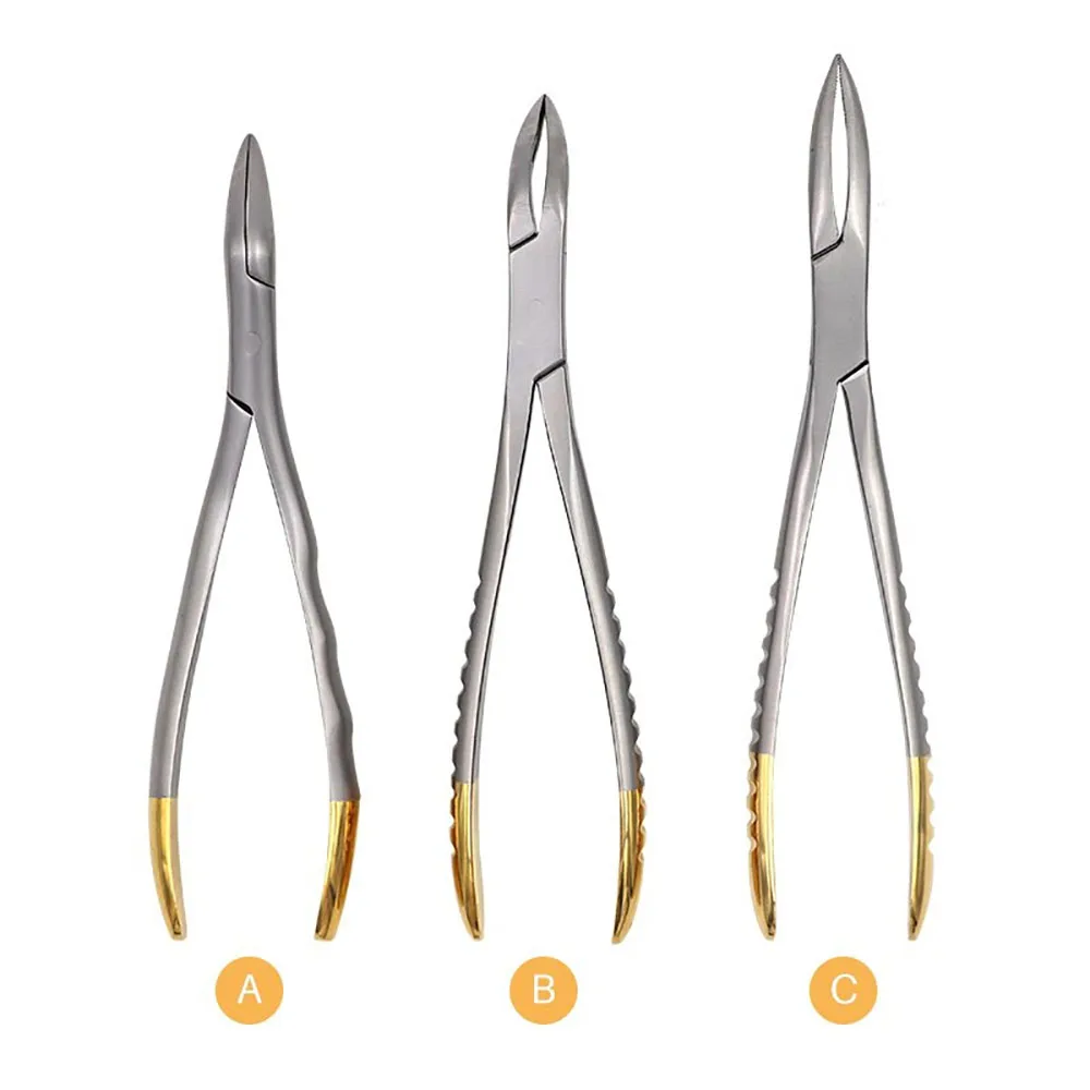 Dental Root Residual Fragment Forceps Minimally Invasive Extraction Broken Root Pliers Upper Jaw Lower Mandible Universal