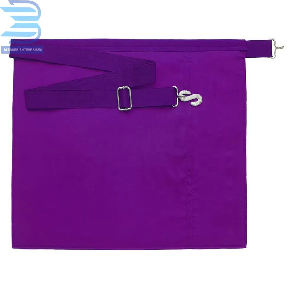 Masonic Regalia Council Royal & Select Master RSM Member Purple Apron With Flap