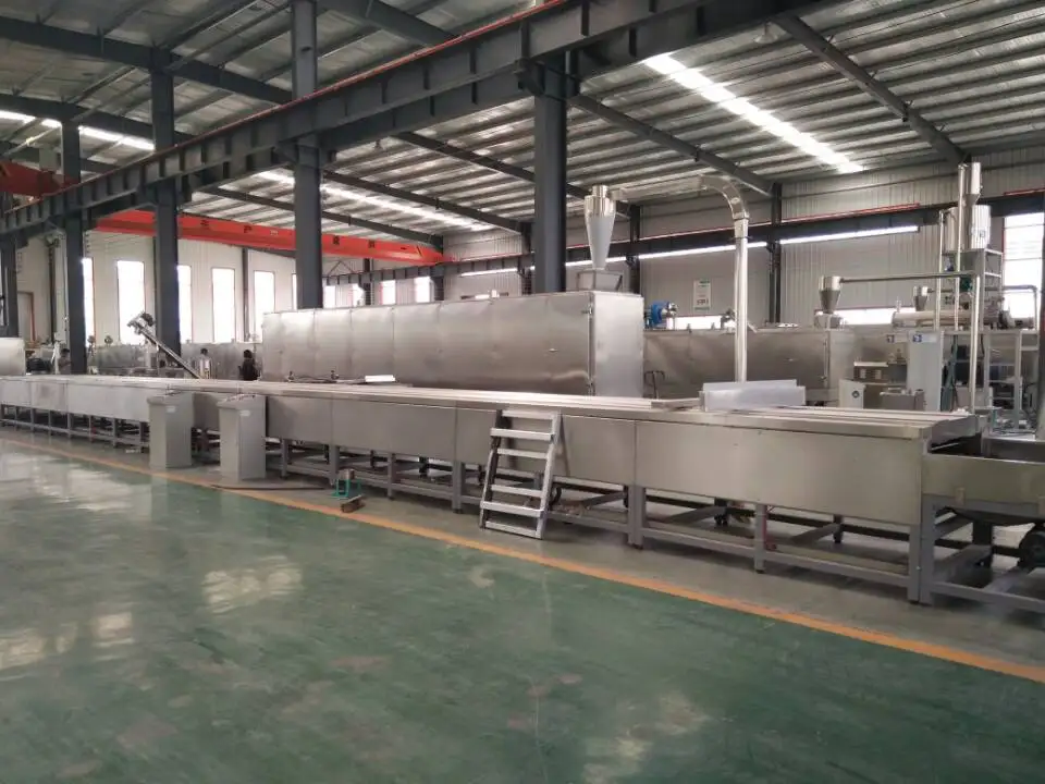 Automatic rice crackers Chips processing extruder making machine manufacturing equipment production line