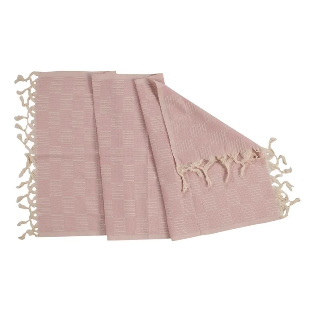 High Quality Cotton Kitchen Guest Hand Towels Hotel Spa Yoga Peshtamal Handmade Soft