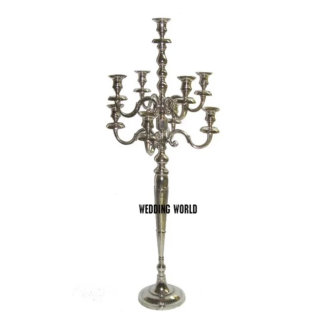  Латунный канделябр серебряного цвета дизайнерский самостоятельный роскошный высшего качества оптовая продажа стильный современный