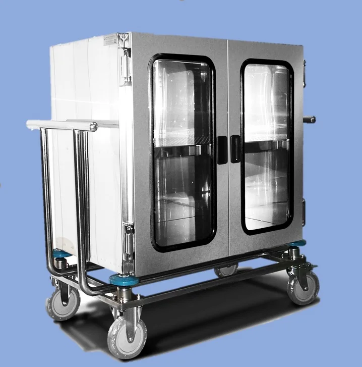 anti-shock Nitrogen Cabinet trolley 360 rotation wheels