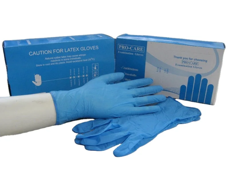 Blue Nitrile First  Examination Disposable high quality Used in Medical and Food Servicing -20GP 1800 ctns