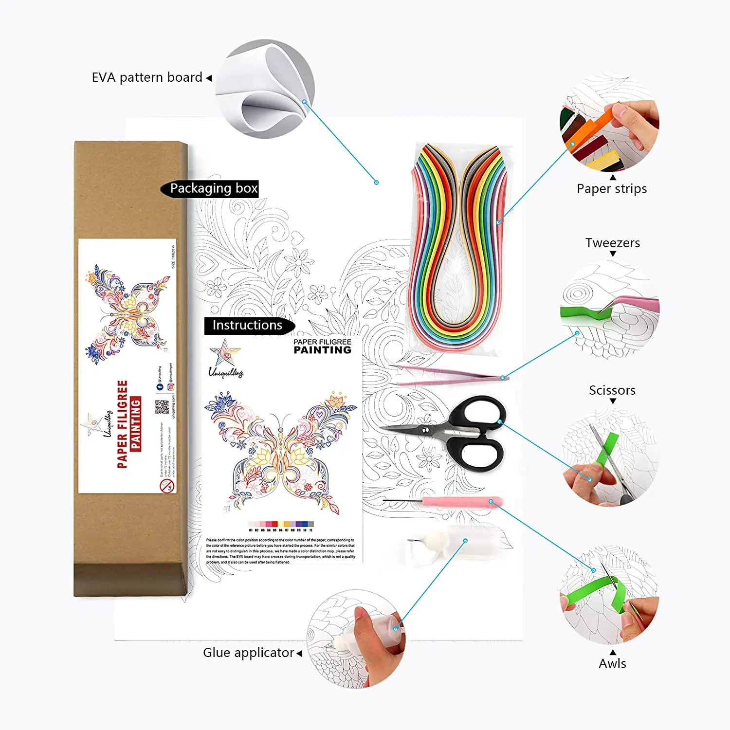 Paper painting kit