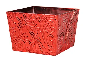 Wholesale Good Quality 3D Emboss Flower Pot Home Decoration Garden Plastic Bowl For Fresh Flower Decoration