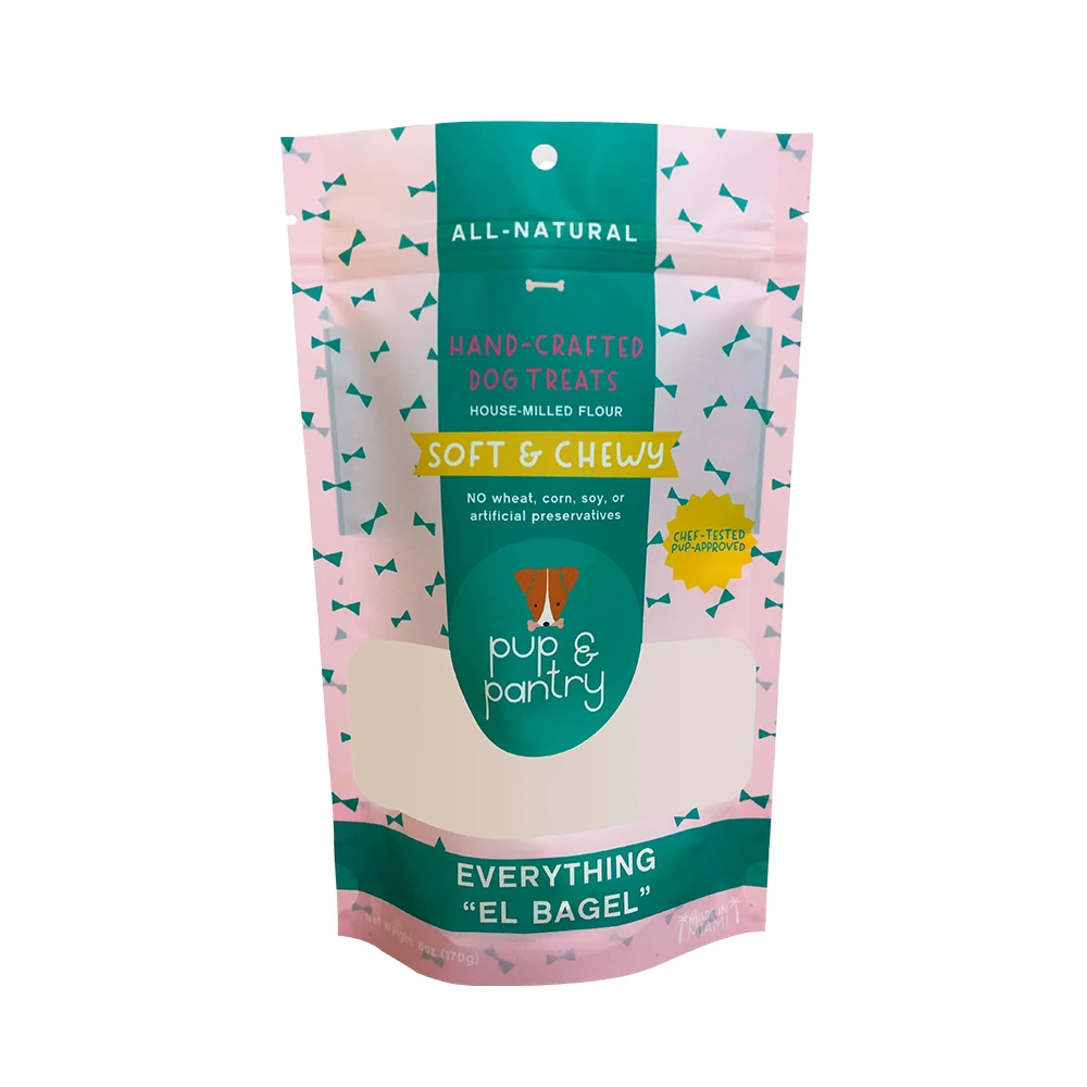 Custom Logo Stand Up Pouch For Snack Food Spice Nut Packaging With Window Zipper Bag Food Snack Doypack