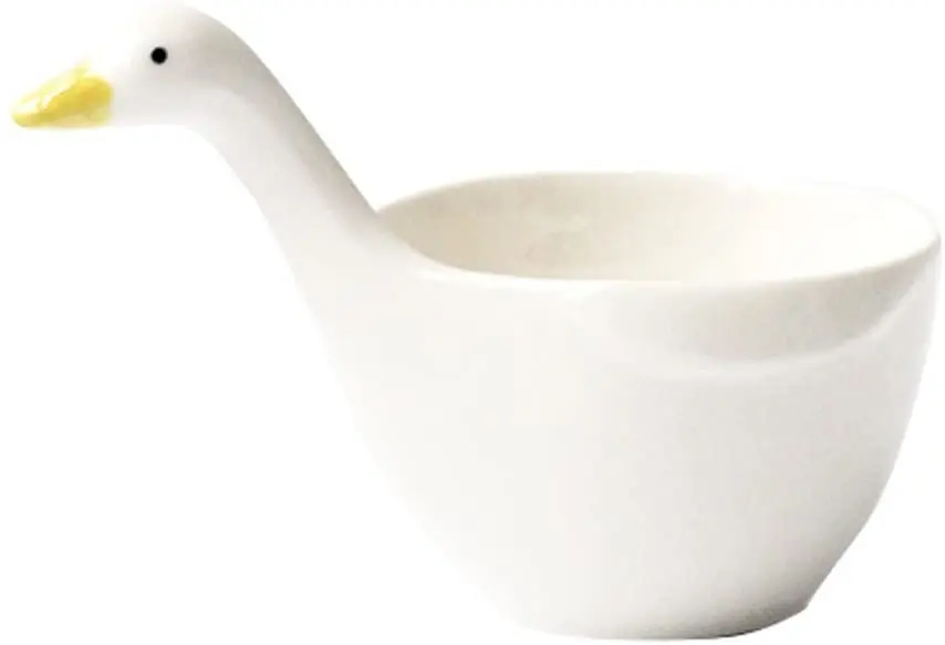 Customized hot sale new arrival luxury home decorative duck shaped ceramic fruit vase