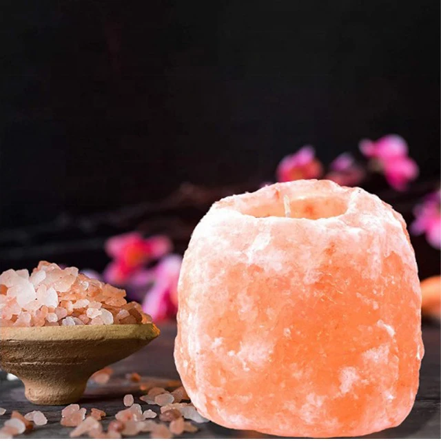 Оптовая продажа 2021 качественный Гималайский розовый подсвечник с солью 100% лучшее качество