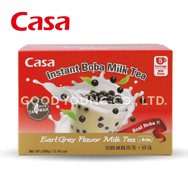 Готовый к употреблению тайваньский чайный сервиз для раннего молока с соломинкой и жемчугом Boba Tapioca