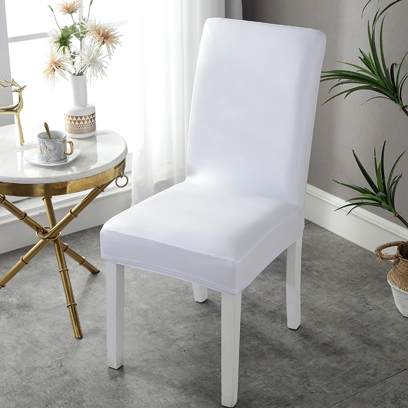 Pu Waterproof Chair Covers Spandex Fabric Slipcover for Dining Living Room Protector Stretch Chair cover