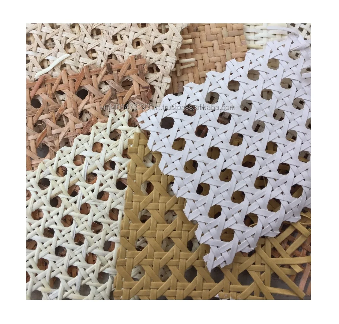 Medium Close Rattan Cane/Herringbone Cane Webbing Natural Color Cane Webbing Closed Rattan Mesh 99 Gold Data