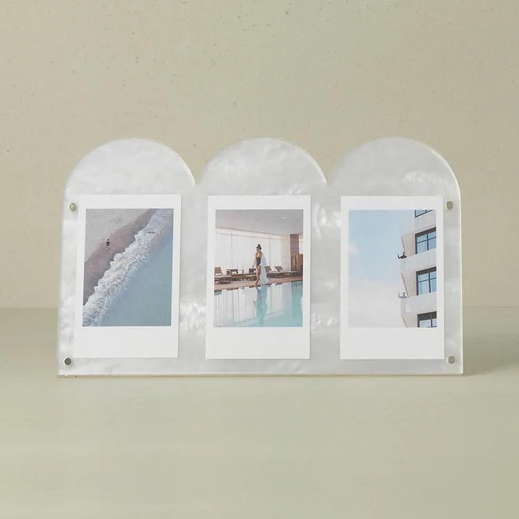 3 в 1 креативный современный дизайн Mni фото яма в форме акриловой рамки Instax