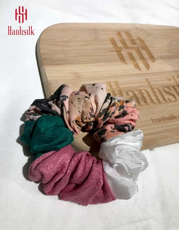 
Hot Trend Color Mixed Luxury Scrunchies Wholesale Custom Hair Ties 