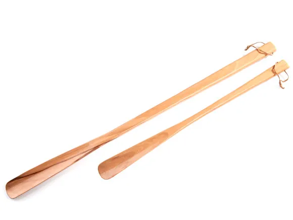 Роскошный Деревянный обувной рожок на заказ блестящий полированный для обуви с длинной ручкой удобный деревянный