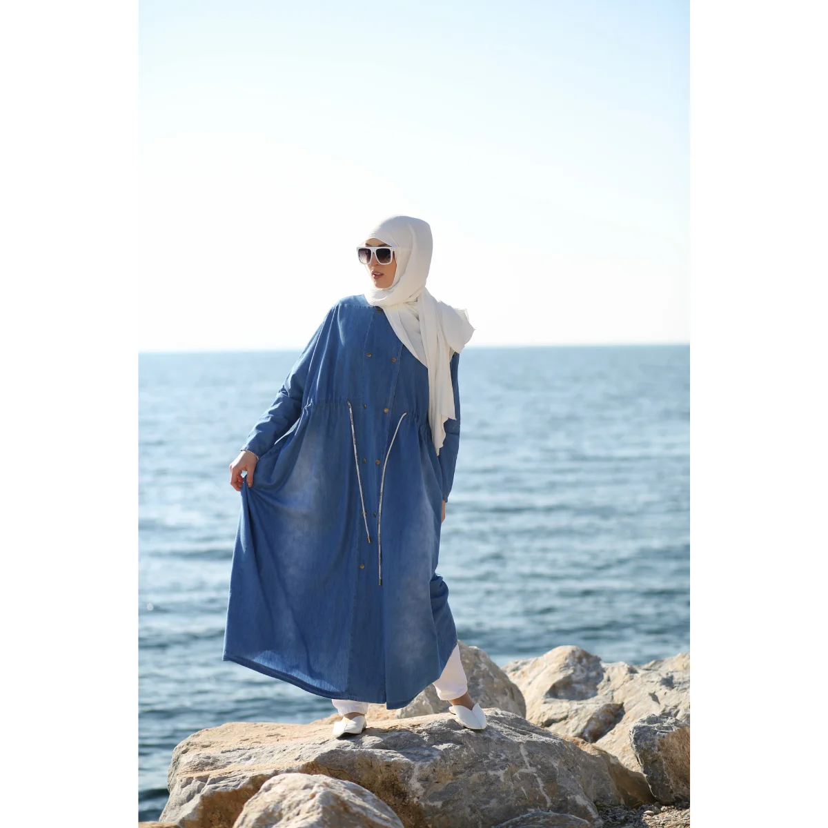 Tunic-Abaya Women Middle East Abaya Adults Dress Modest Fashion Casual Style