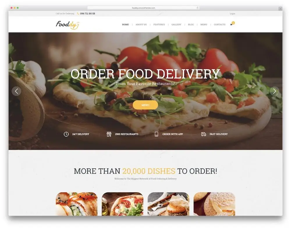 Best food store website design in