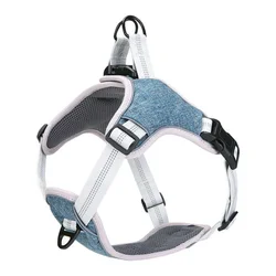 Luxury No Pull Nylon Adjustable Outdoor Dog Pet Harness