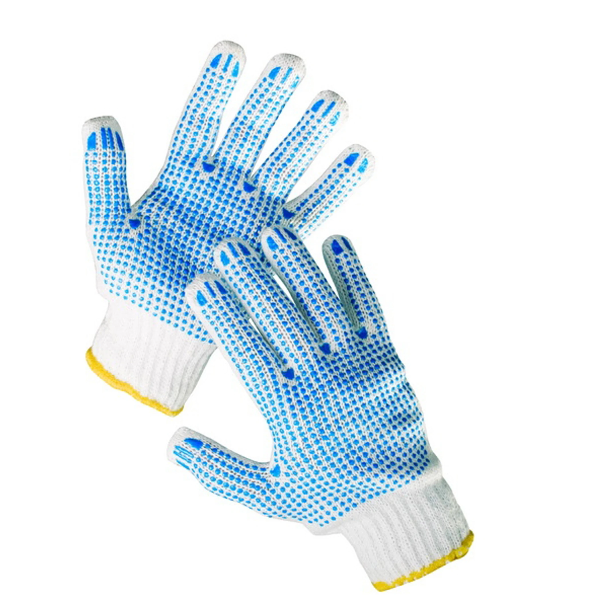 2021 New Design Knitted Cotton Coating Safety Gloves Wholesale Good Quality Cotton Gloves