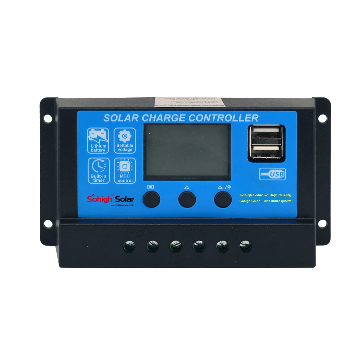 Sohigh Mini PWM Auto Solar Panel Charge Controller 12/24V 10A  Battery Charger Controller cheap price