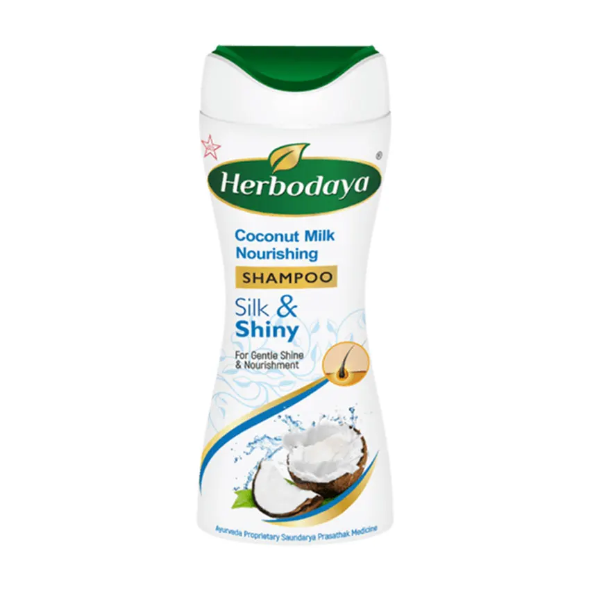 Herbodaya-Coconut Milk Nourishing Shampoo-for silk and shiny hair,bulk shampoo supplier India.