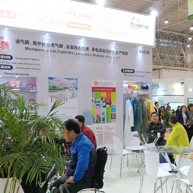  CE approved waterproof breathable membrane fabric for