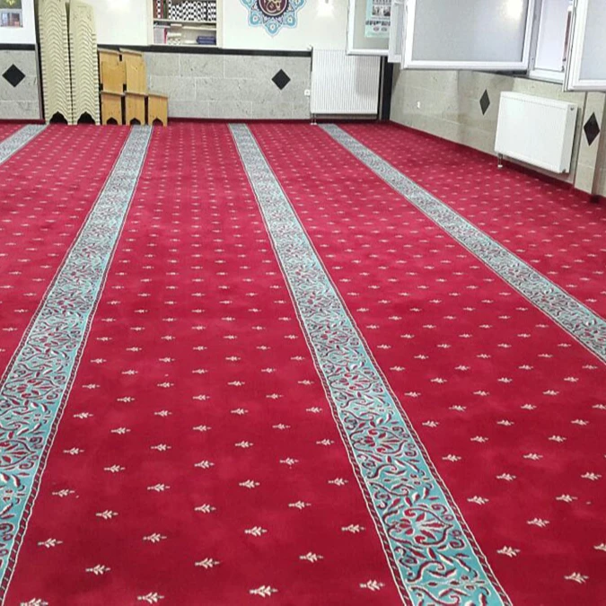 Mosque carpet  special woven special patterns  acrylic polypropylene wool carpet top quality wall to wall carpet best price
