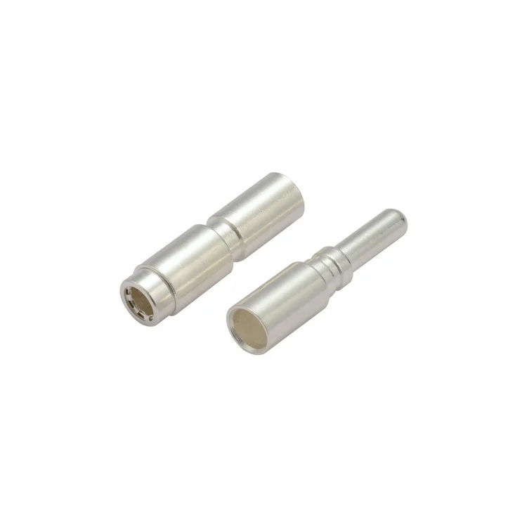 OEM/ODM высокоточные, мужские, женские, посеребренные медные штыри для EV-разъема зарядки для J1772 и Tesla