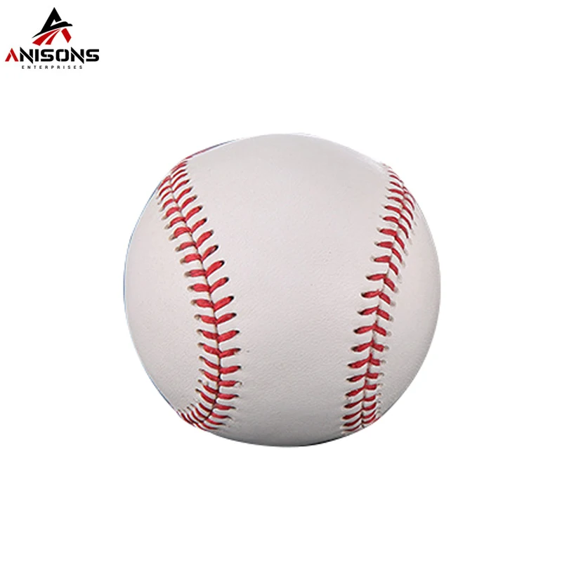 Бейсбольные мячи с логотипом на заказ недорогие прочные бейсбольные из кожи высшего качества официальной команды