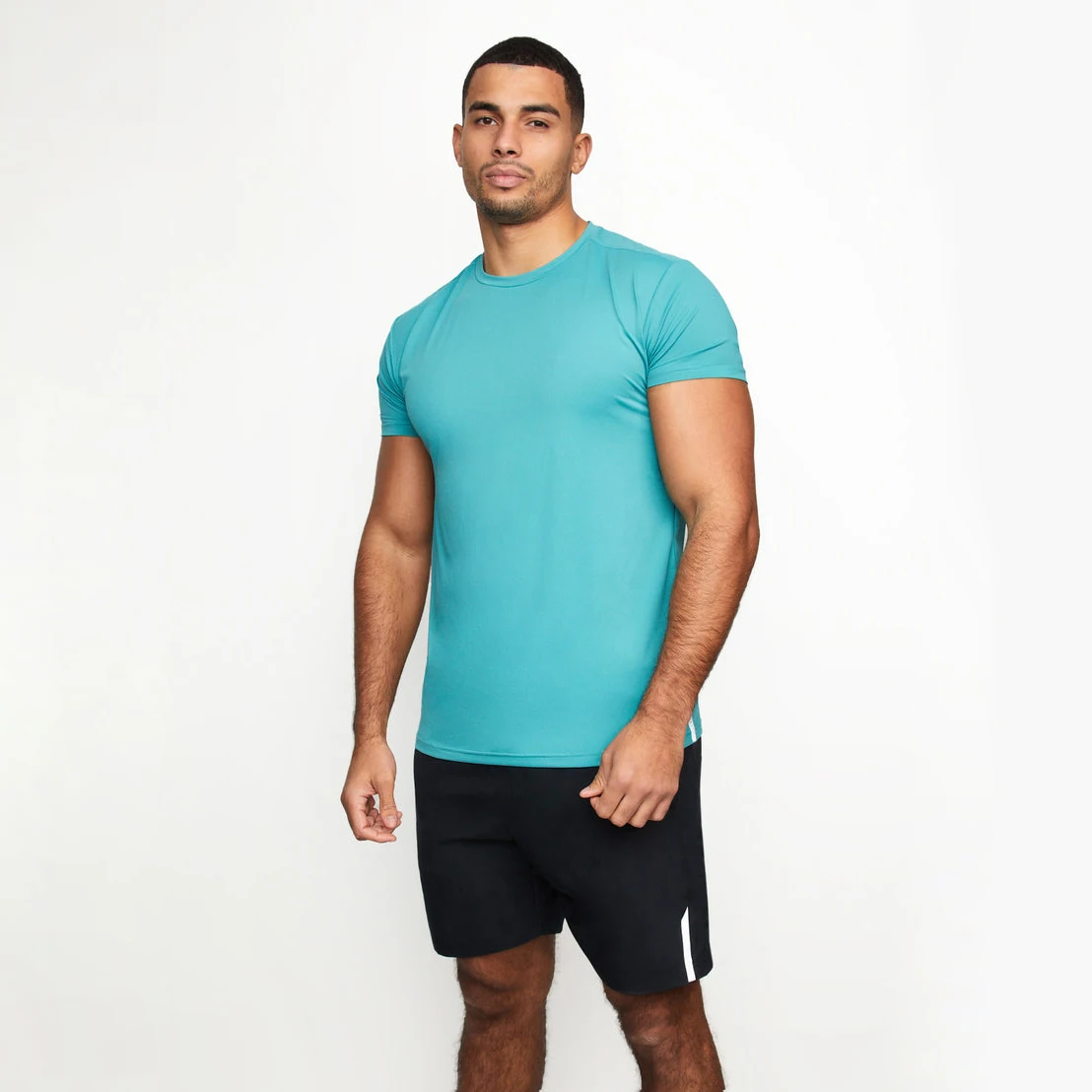 2023 Wholesale Hip Hop Muscle Fit Curved Hem White Cotton Custom Printing Logo Men T Shirt Casual Quantity Trend XXL