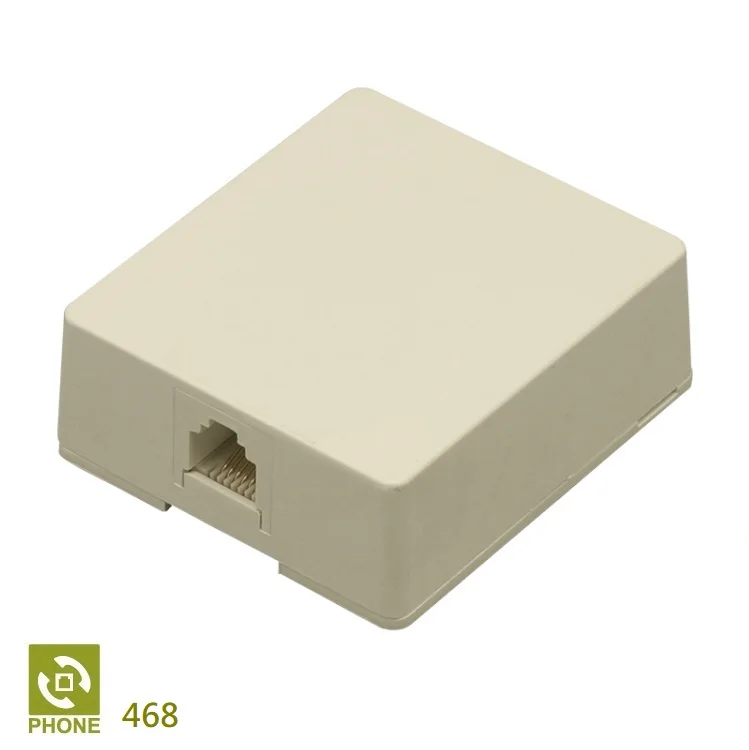 Лидер продаж, телефонные аксессуары, Однопортовый модульный поверхностный разъем RJ11/RJ12